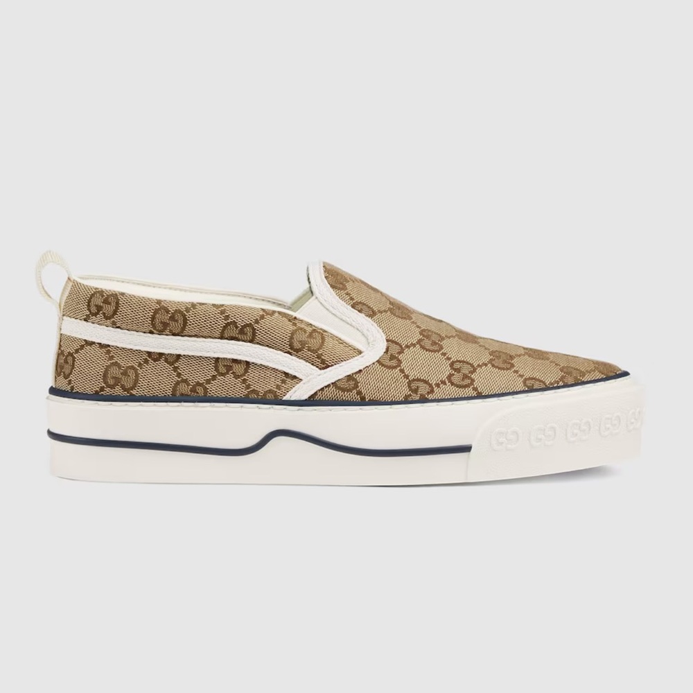 WOMEN'S GUCCI TENNIS 1977 SLIP-ON SNEAKER Sz 37.5